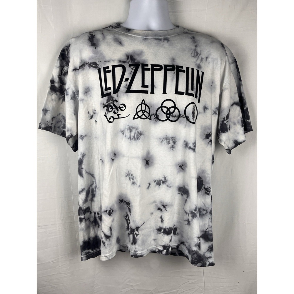 Led Zeppelin Brand "Four Symbols" From Led Zeppelin IV Tie Dye T Shirt Men's XL